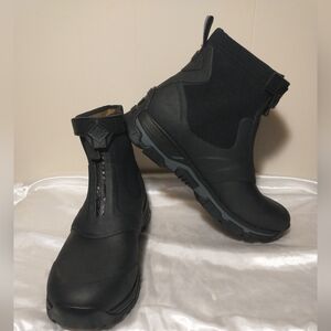 NWOB Men's Original Muck Boot Company Apex Mid-Zip Ankle Boots - Black - Size 14